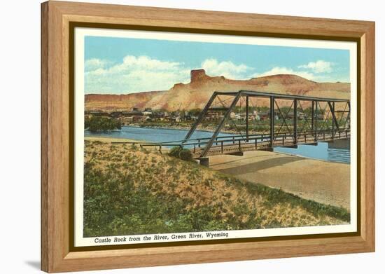 Castle Rock, Green River, Wyoming-null-Framed Stretched Canvas