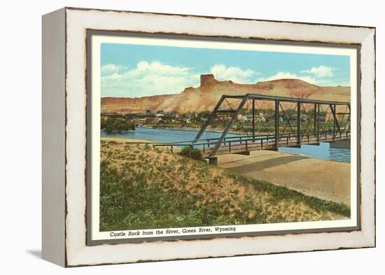 Castle Rock, Green River, Wyoming-null-Framed Stretched Canvas