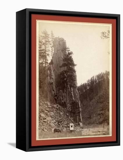 Castle Rock. Scenery on Road Between Hill City and Rockerville, Dak-John C. H. Grabill-Framed Premier Image Canvas