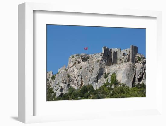 Castle Ruin in the Rocks of the Hill Village of Les Baux-De-Provence, Provence, France, Europe-Martin Child-Framed Photographic Print