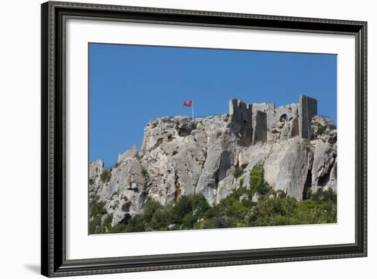 Castle Ruin in the Rocks of the Hill Village of Les Baux-De-Provence, Provence, France, Europe-Martin Child-Framed Photographic Print