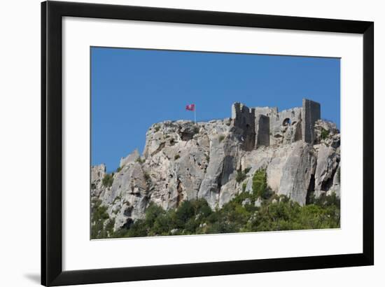 Castle Ruin in the Rocks of the Hill Village of Les Baux-De-Provence, Provence, France, Europe-Martin Child-Framed Photographic Print