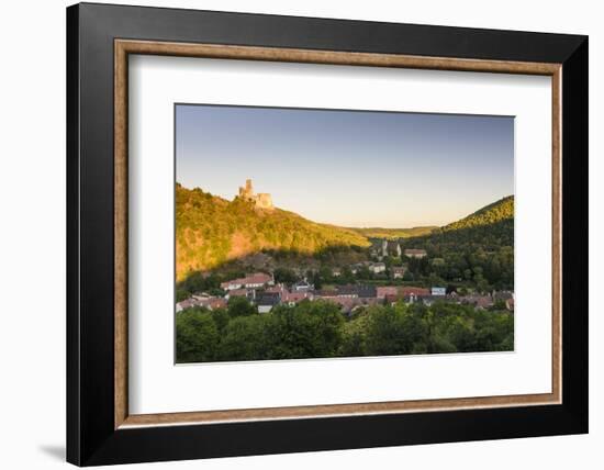 Castle Ruin Senftenberg and Place with Parish Church, Austria-Volker Preusser-Framed Photographic Print