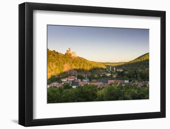 Castle Ruin Senftenberg and Place with Parish Church, Austria-Volker Preusser-Framed Photographic Print