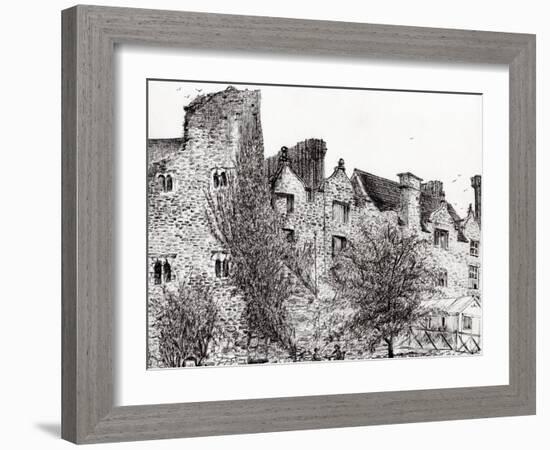 Castle Ruins at Hay on Wye, 2007-Vincent Alexander Booth-Framed Giclee Print