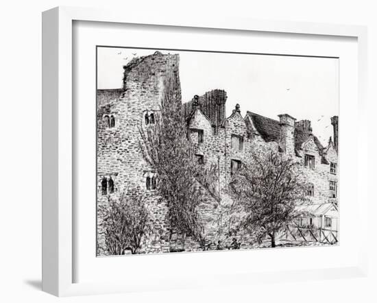 Castle Ruins at Hay on Wye, 2007-Vincent Alexander Booth-Framed Giclee Print
