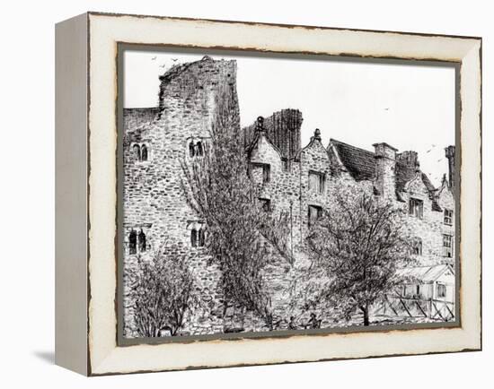 Castle Ruins at Hay on Wye, 2007-Vincent Alexander Booth-Framed Premier Image Canvas