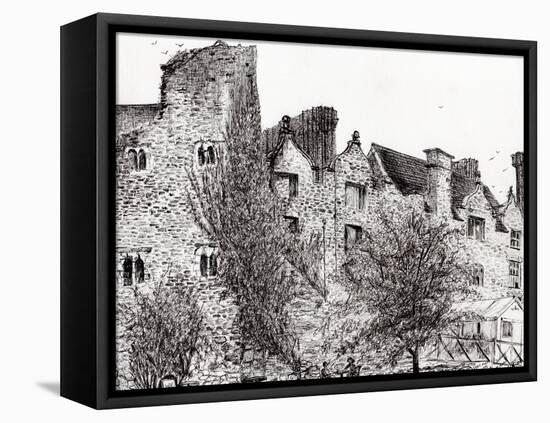Castle Ruins at Hay on Wye, 2007-Vincent Alexander Booth-Framed Premier Image Canvas