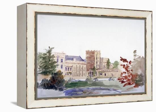 Castle Seen Through Trees, C1864-1930-Anna Lea Merritt-Framed Premier Image Canvas