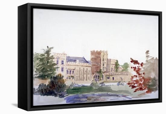 Castle Seen Through Trees, C1864-1930-Anna Lea Merritt-Framed Premier Image Canvas