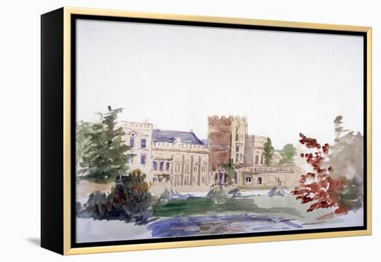 Castle Seen Through Trees, C1864-1930-Anna Lea Merritt-Framed Premier Image Canvas