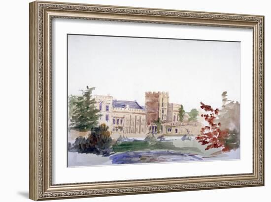 Castle Seen Through Trees, C1864-1930-Anna Lea Merritt-Framed Giclee Print