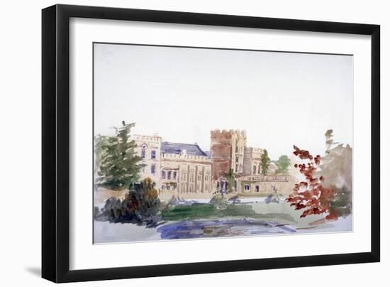 Castle Seen Through Trees, C1864-1930-Anna Lea Merritt-Framed Giclee Print