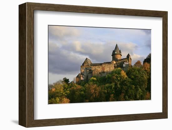 Castle Stahleck Near Bacharach in the Evening, View from the Steeger Valley-Uwe Steffens-Framed Photographic Print