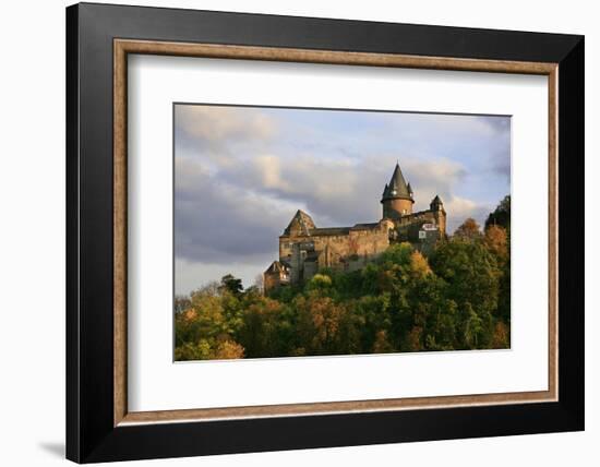 Castle Stahleck Near Bacharach in the Evening, View from the Steeger Valley-Uwe Steffens-Framed Photographic Print