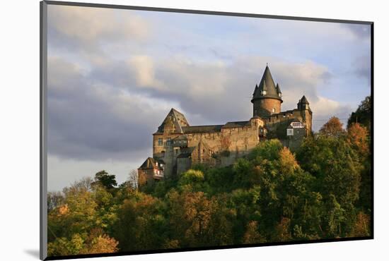 Castle Stahleck Near Bacharach in the Evening, View from the Steeger Valley-Uwe Steffens-Mounted Photographic Print