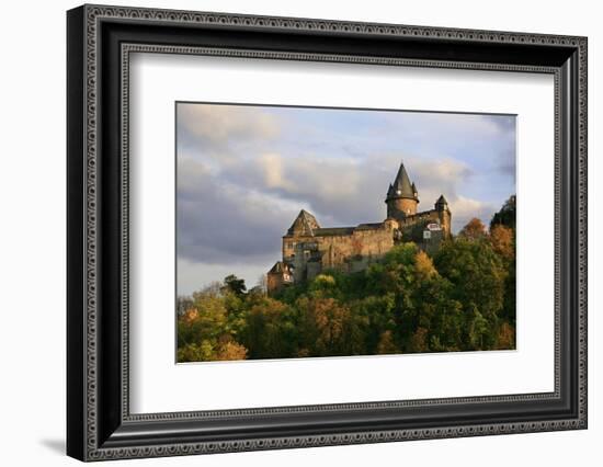 Castle Stahleck Near Bacharach in the Evening, View from the Steeger Valley-Uwe Steffens-Framed Photographic Print