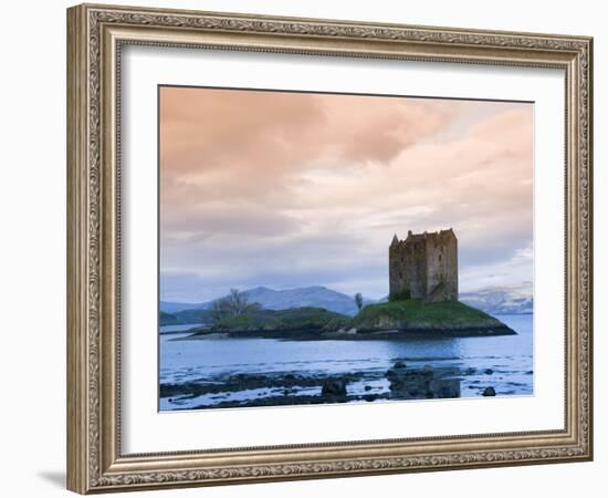 Castle Stalker, Near Port Appin, Argyll, Highlands, Scotland, United Kingdom, Europe-Richard Maschmeyer-Framed Photographic Print