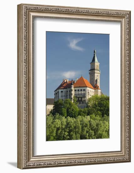 Castle Wallsee, the Danube, Austria-Rainer Mirau-Framed Photographic Print