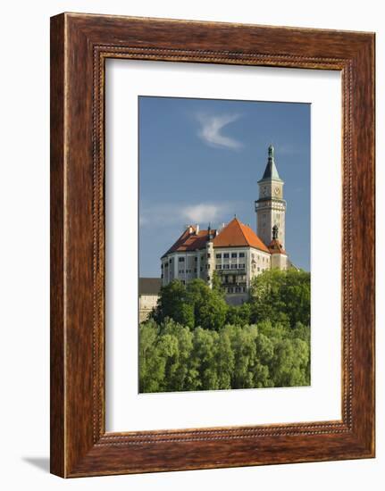 Castle Wallsee, the Danube, Austria-Rainer Mirau-Framed Photographic Print