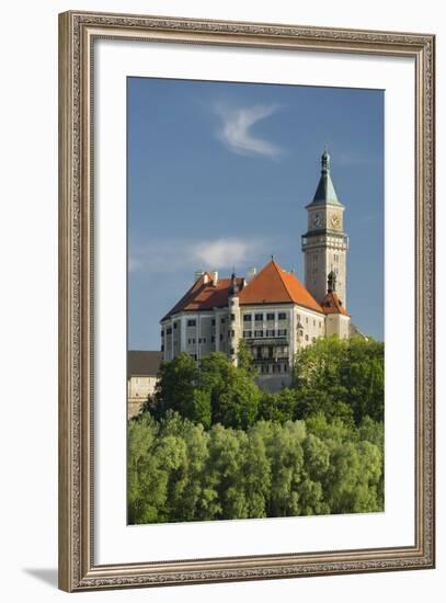 Castle Wallsee, the Danube, Austria-Rainer Mirau-Framed Photographic Print