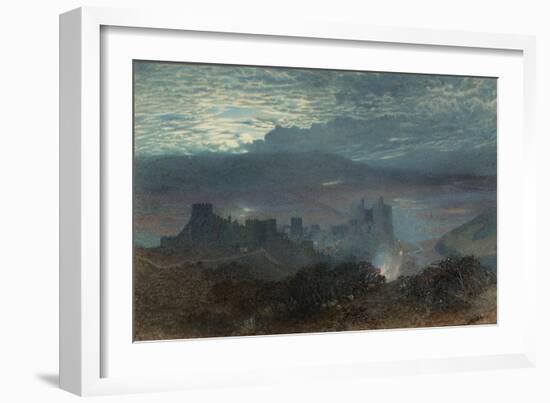 Castle with an Estuary Beyond, 1856-Alfred William Hunt-Framed Giclee Print