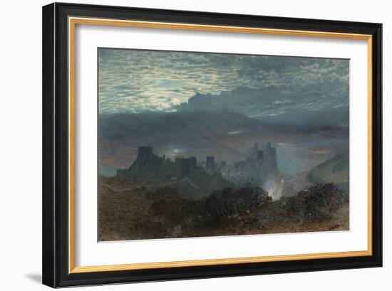 Castle with an Estuary Beyond, 1856-Alfred William Hunt-Framed Giclee Print