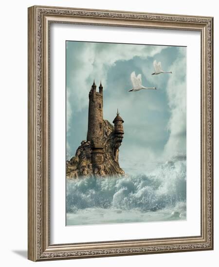 Castle-justdd-Framed Art Print