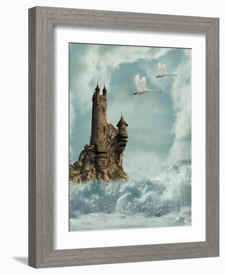 Castle-justdd-Framed Art Print