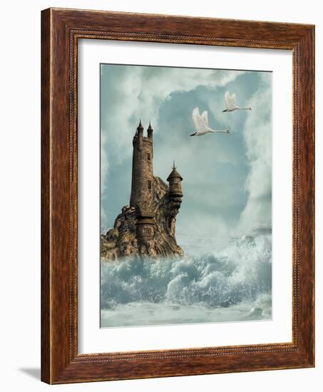 Castle-justdd-Framed Art Print