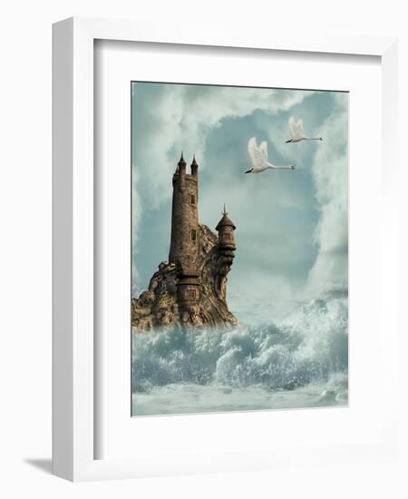 Castle-justdd-Framed Art Print