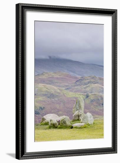 Castlerigg Stone Circle in the Lake District National Park, Cumbria, England, United Kingdom-Julian Elliott-Framed Photographic Print