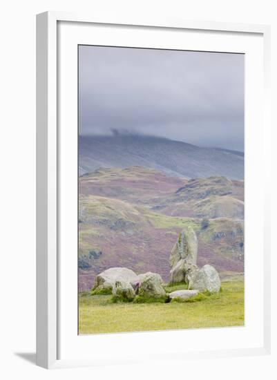 Castlerigg Stone Circle in the Lake District National Park, Cumbria, England, United Kingdom-Julian Elliott-Framed Photographic Print