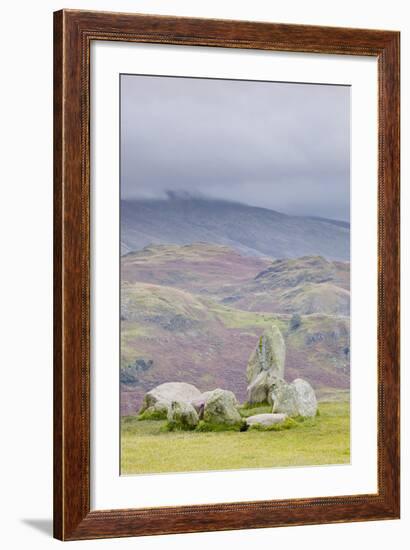 Castlerigg Stone Circle in the Lake District National Park, Cumbria, England, United Kingdom-Julian Elliott-Framed Photographic Print