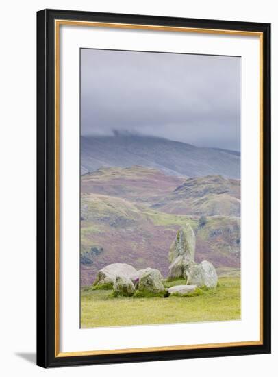 Castlerigg Stone Circle in the Lake District National Park, Cumbria, England, United Kingdom-Julian Elliott-Framed Photographic Print