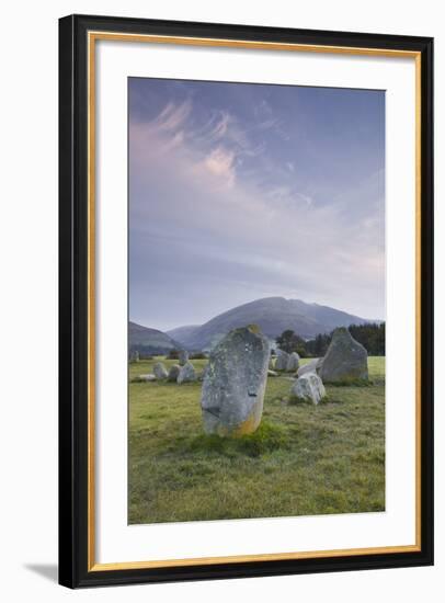 Castlerigg Stone Circle in the Lake District National Park, Cumbria, England, United Kingdom-Julian Elliott-Framed Photographic Print