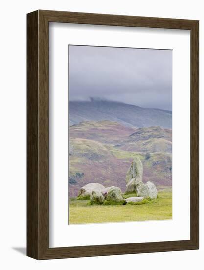 Castlerigg Stone Circle in the Lake District National Park, Cumbria, England, United Kingdom-Julian Elliott-Framed Photographic Print