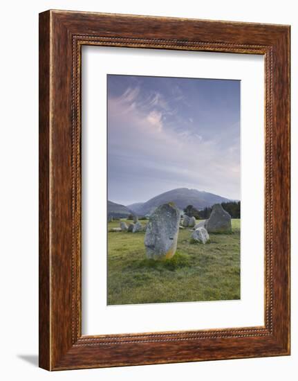 Castlerigg Stone Circle in the Lake District National Park, Cumbria, England, United Kingdom-Julian Elliott-Framed Photographic Print