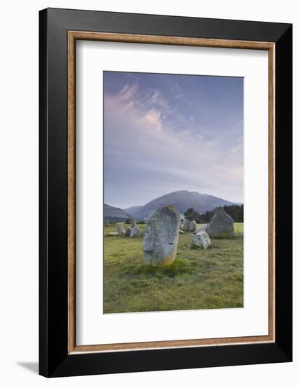 Castlerigg Stone Circle in the Lake District National Park, Cumbria, England, United Kingdom-Julian Elliott-Framed Photographic Print