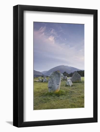 Castlerigg Stone Circle in the Lake District National Park, Cumbria, England, United Kingdom-Julian Elliott-Framed Photographic Print