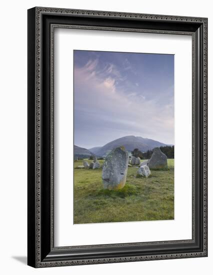 Castlerigg Stone Circle in the Lake District National Park, Cumbria, England, United Kingdom-Julian Elliott-Framed Photographic Print