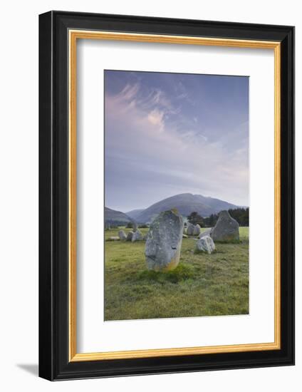 Castlerigg Stone Circle in the Lake District National Park, Cumbria, England, United Kingdom-Julian Elliott-Framed Photographic Print