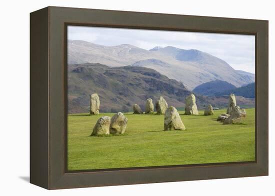 Castlerigg Stone Circle, Keswick, Lake District National Park, Cumbria, England-Ruth Tomlinson-Framed Premier Image Canvas