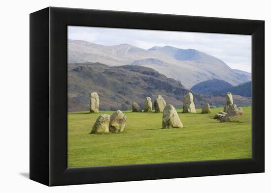 Castlerigg Stone Circle, Keswick, Lake District National Park, Cumbria, England-Ruth Tomlinson-Framed Premier Image Canvas