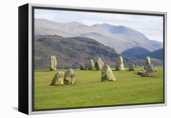 Castlerigg Stone Circle, Keswick, Lake District National Park, Cumbria, England-Ruth Tomlinson-Framed Premier Image Canvas