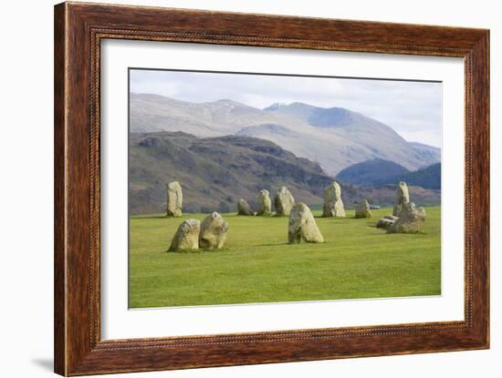 Castlerigg Stone Circle, Keswick, Lake District National Park, Cumbria, England-Ruth Tomlinson-Framed Photographic Print