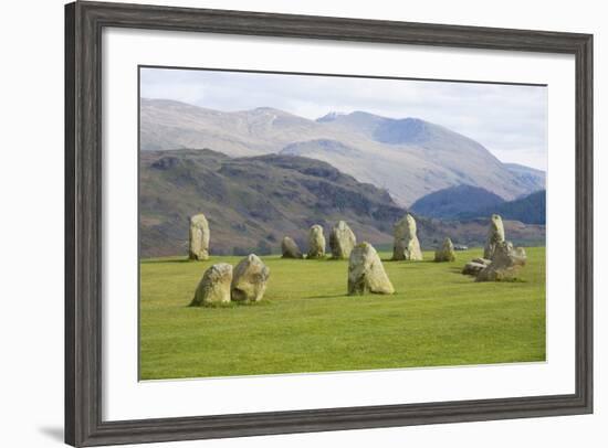 Castlerigg Stone Circle, Keswick, Lake District National Park, Cumbria, England-Ruth Tomlinson-Framed Photographic Print