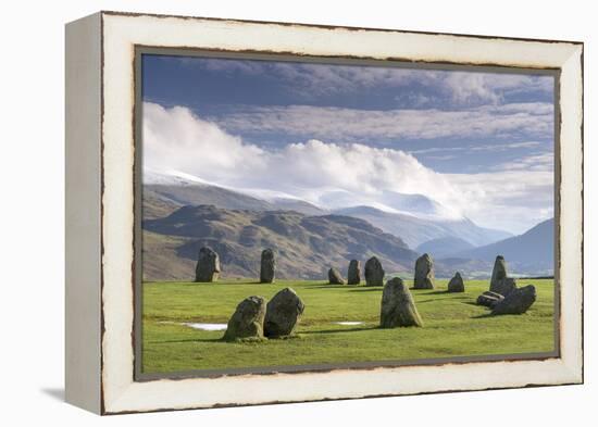 Castlerigg Stone Circle, near Keswick, Lake District National Park, Cumbria, England, United Kingdo-John Potter-Framed Premier Image Canvas