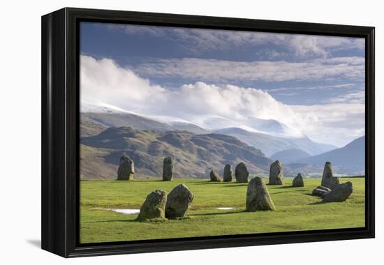 Castlerigg Stone Circle, near Keswick, Lake District National Park, Cumbria, England, United Kingdo-John Potter-Framed Premier Image Canvas