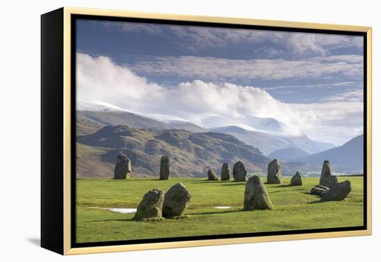 Castlerigg Stone Circle, near Keswick, Lake District National Park, Cumbria, England, United Kingdo-John Potter-Framed Premier Image Canvas